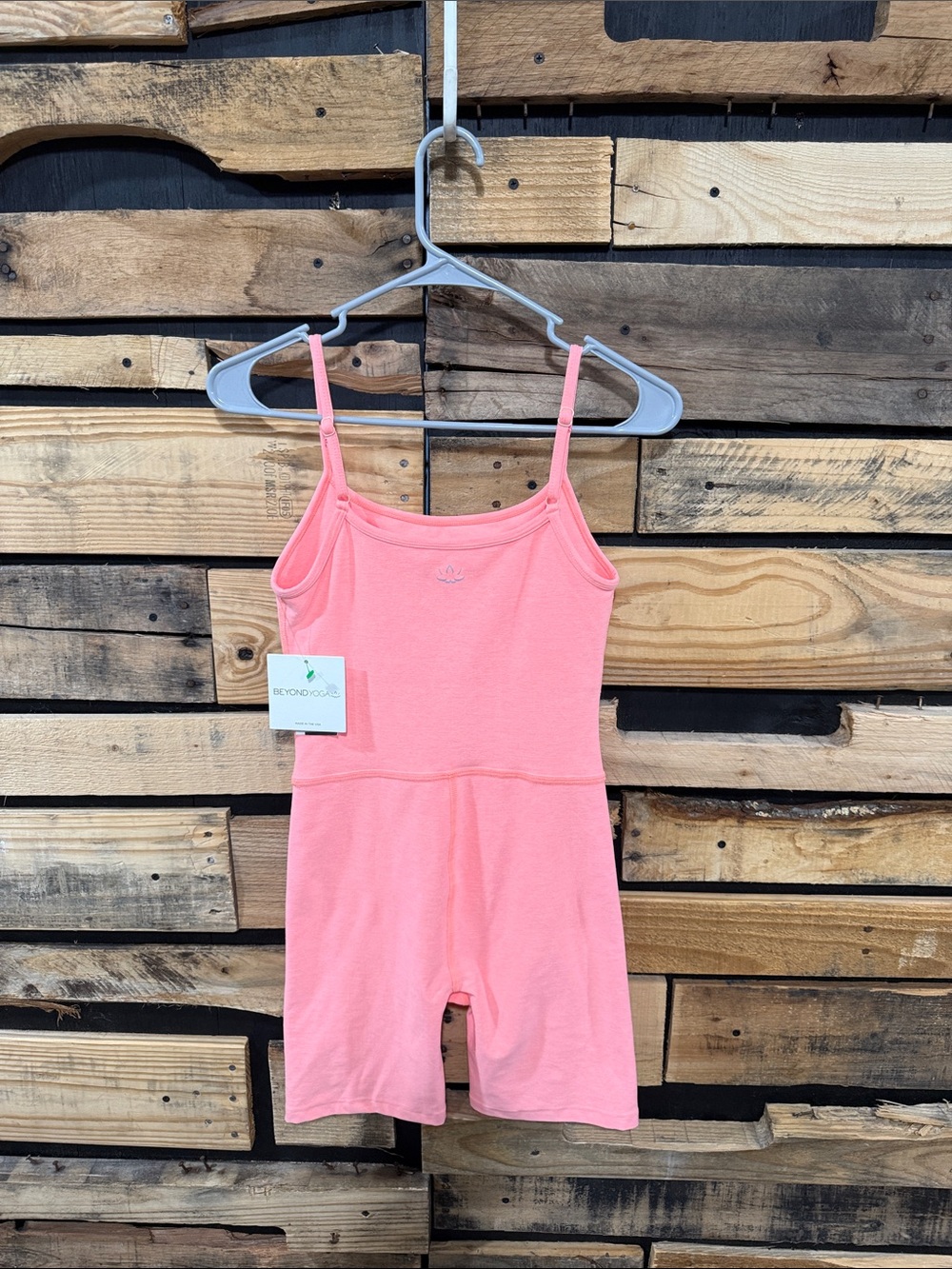 NEW Beyond Yoga Size Small Spacedye‎ Get In Gear Biker Jumpsuit Electric Peach